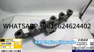 KBZE 384-2286 T412663 3778M282 MANIFOLD Knalpot untuk 320D2 323D2 924K 930K 535D 545D Ganti CAT C6.6