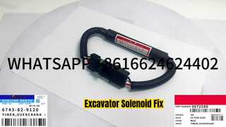 KBZE 6743-82-9120 2868039 FLAMEOUT SOLENOID WAKTU OVERCRANK 3972266 37B0099 UNTUK SY215 XE215 LG922E JS