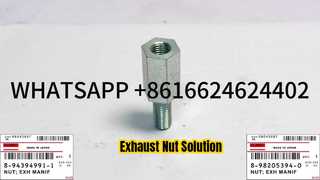 HITACHI ZX330 ZX350 ZX500 8-94394991-1 8-98205394-0 ISUZU 6HK1 EXHAUST MANIFOLD NUT 0-911 Suku Cadang