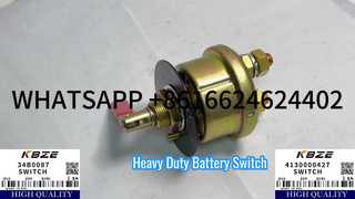 SAKLAR UTAMA BATERAI KBZE LIUGONG 34B0087 SDLG 4130000427 XCMG 803694579 UNTUK EXCAVATOR CLG922 XE215