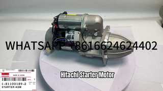 MOTOR STARTER HITACHI EX200-1 4.5KW 11T 24V UNTUK MESIN ISUZU 6BD1 KBZE 1-81100189-2 1-81100189-0