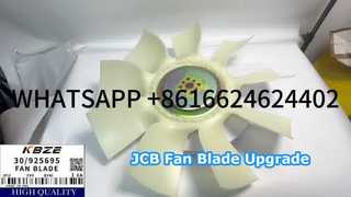 JCB 30/925695 FAN BLADE 8H 9B FOR JS215 JS220 INDIA EXCAVATOR FITS CUMMIN S 6BT5.9 Mesin