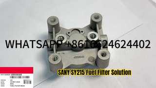 ]SANY SY215 HYUNDAI R215 4990848 DASAR FILTER BAHAN BAKAR EXCAVATOR UNTUK MESIN CUMMIN S 6BT