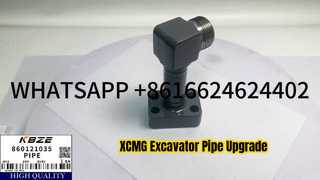 Pipa Saluran Masuk Oli Hidraulik 860121035 untuk Silinder Bucket Ekskavator XCMG XE205 XE215 XE245