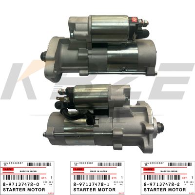 KBZE 8-97137478-2 ISUZU 4JB1 ENGINE 8-97137478-1 STARTER MOTOR ASSY 24V 11T 3.5KW FOR SK60 SK70 EX75 ZX70 ZX80