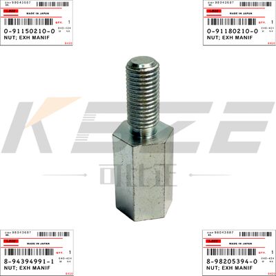 HITACHI ZX330 ZX350 ZX500 8-94394991-1 8-98205394-0 ISUZU 6HK1 EXHAUST MANIFOLD NUT 0-91150210-0 0-91180210-0