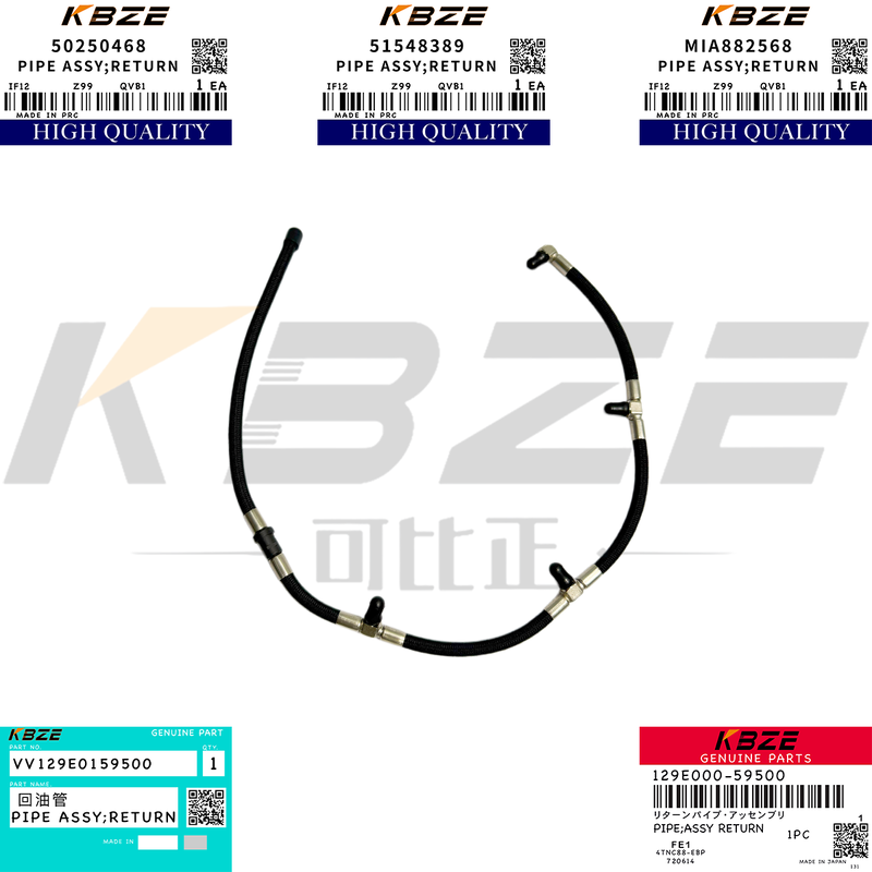 129E00-59500 YANMAR 4TNV98C/CT ENGINE OVERFLOW PIPE VV129E0159500 KOBELCO SK75-7 SK85-8 EXCAVATOR
