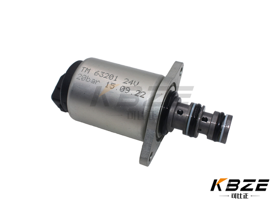 Kualitas tinggi TM63201 24V 20BAR Solenoid Valve Replacement untuk Excavator