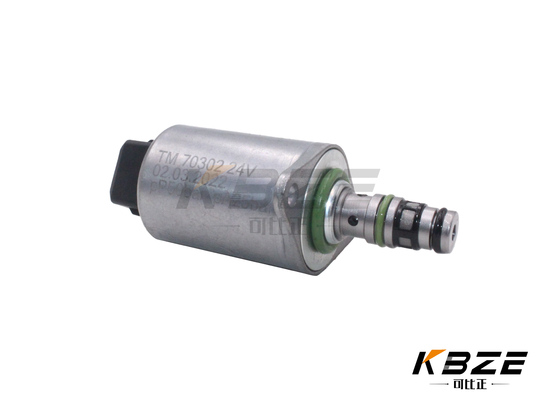 Kualitas tinggi TM70302 24V 50BAR Solenoid Valve Replacement untuk Excavator