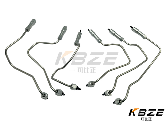 SAA6D140E-2 Mesin Tekanan Tinggi Injektor Bahan Bakar SET pipa untuk KOMATSU Excavator