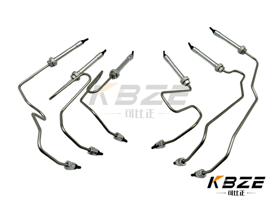 SAA6D140E-3 Mesin Tekanan Tinggi Injektor Bahan Bakar SET pipa untuk KOMATSU Excavator