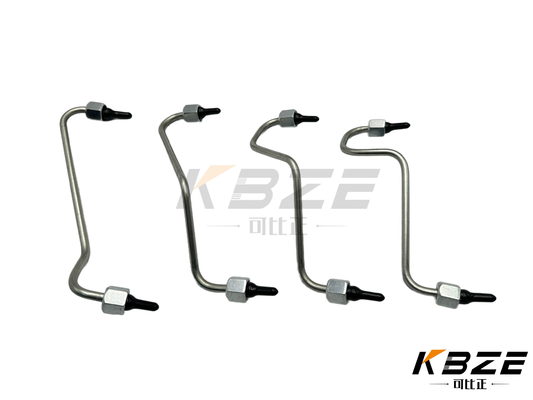SA6D125E-3 Mesin Tekanan Tinggi Injektor Bahan Bakar SET pipa untuk KOMATSU Excavator