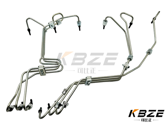 SAA6D102 Mesin Tekanan Tinggi Injektor Bahan Bakar SET pipa untuk KOMATSU Excavator