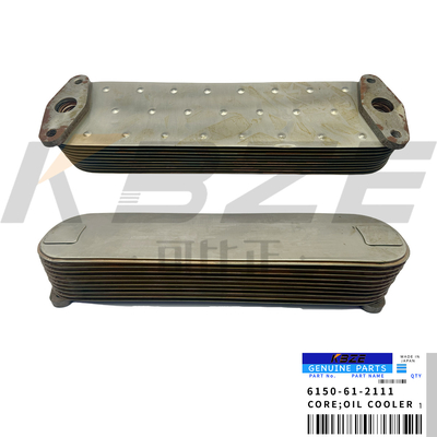 6152-62-2210 PC400 Mesin Excavator 3P 7P 8P 10P COOLER Minyak Core 6150-61-2111 6150-61-9320 FITS 6D125 Mesin