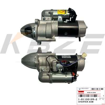 MOTOR STARTER HITACHI EX200-1 4.5KW 11T 24V UNTUK MESIN ISUZU 6BD1 KBZE 1-81100189-2 1-81100189-0